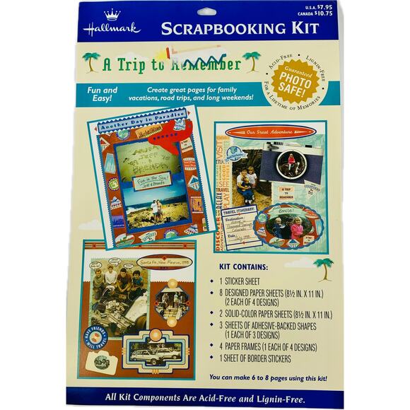 Hallmark Scrapbooking Kits Outdoor Vacation Trip  Spotlight Lot of 4 - Picture 5 of 16